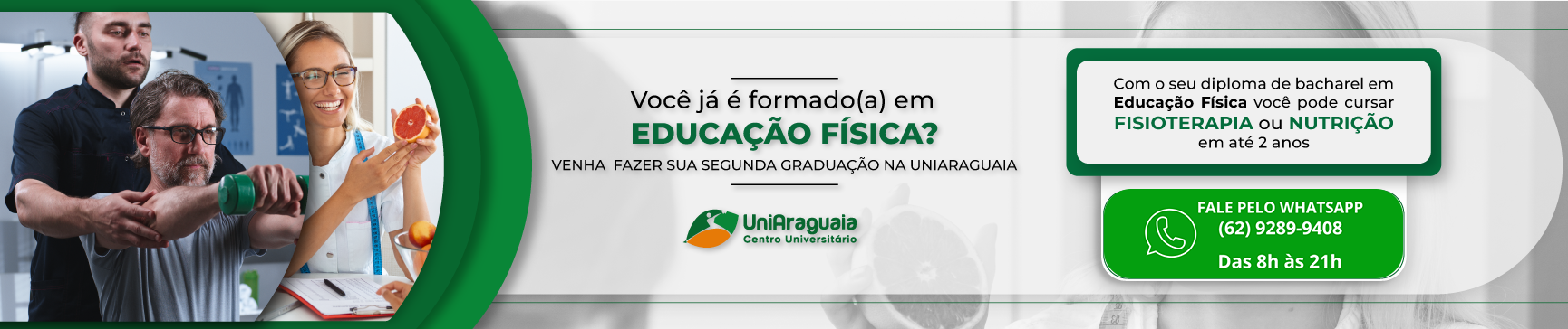 UNIARAGUAIA - Educação Física - Segunda Graduação