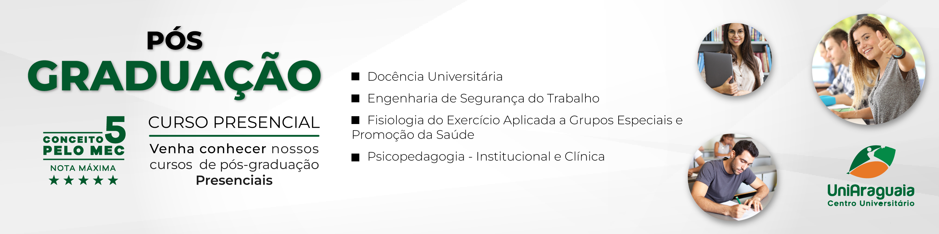 UniAraguaia - Pós-Graduação - Presencial