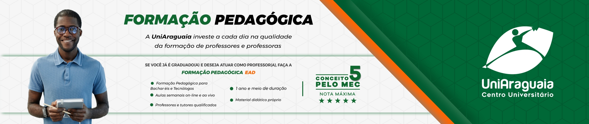 UniAraguaia - Segunda Licenciatura - Formacao Pedagógica