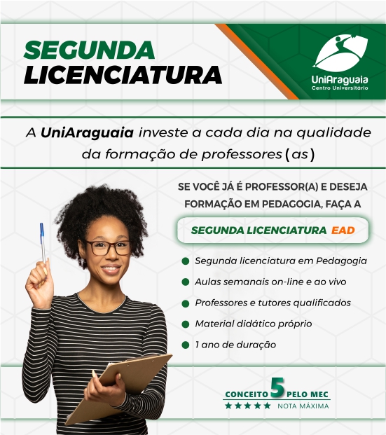 UniAraguaia - Segunda Licenciatura - Formacao Pedagógica
