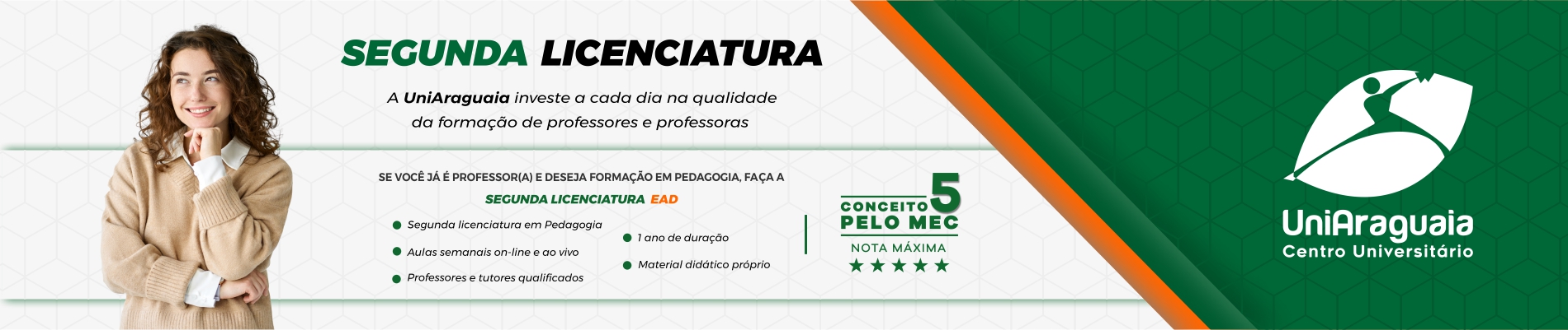 UniAraguaia - Segunda Licenciatura - Pedagogia