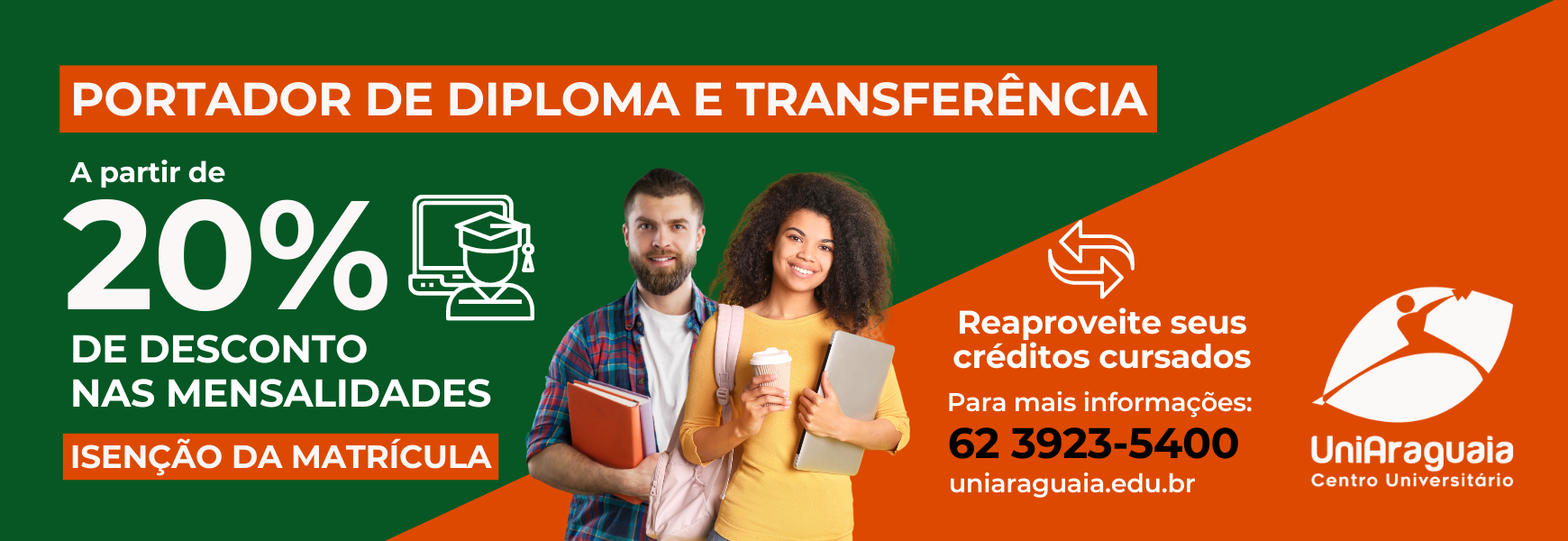 UniAraguaia - Transferencia e Portador de Diploma