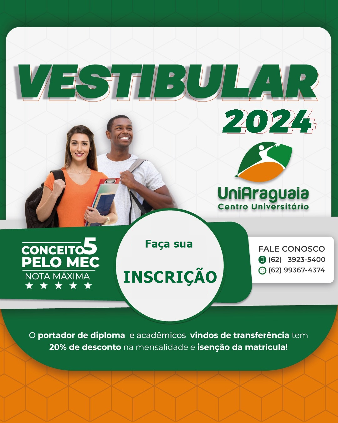 UniAraguaia - INSCREVA-SE - Processo Seletivo