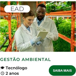 Gestão Ambiental - EaD - Tecnólogo - UniAraguaia