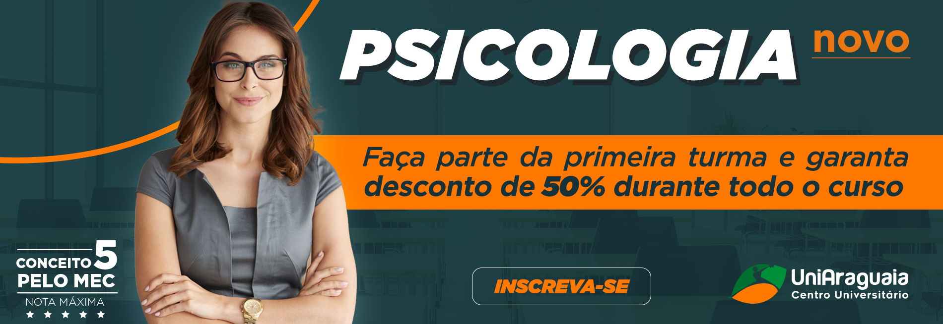 UNIARAGUAIA - GRADUAÇÃO - Psicologia - 50% desconto